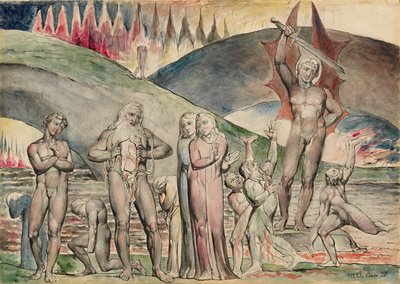 不和の分裂と種まき-マホメット 作： William Blake
